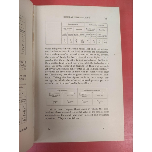 110 - LEADAM I. S.  The Domesday of Inclosures, 1517-1518. 2 vols. Orig. brown cloth. Royal Hist... 