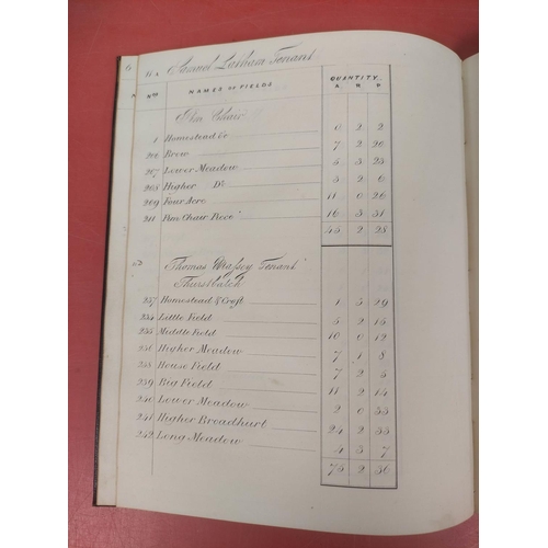 111 - Rothbury Infields.  Corn & Hay Tythe for the Year 1746. Manuscript account pocket-book... 