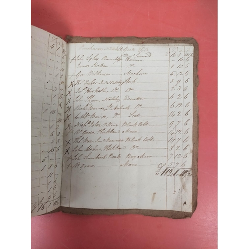 111 - Rothbury Infields.  Corn & Hay Tythe for the Year 1746. Manuscript account pocket-book... 