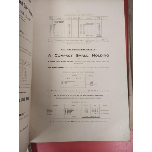 116 - Cumberland - Estate Sales.  Bundle of mainly folio sale particulars & catalogues of es... 