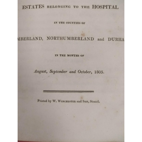 123 - GREENWICH HOSPITAL ESTATES.  Report of the Proceedings of Sir John Colpoys, Sir William Be... 