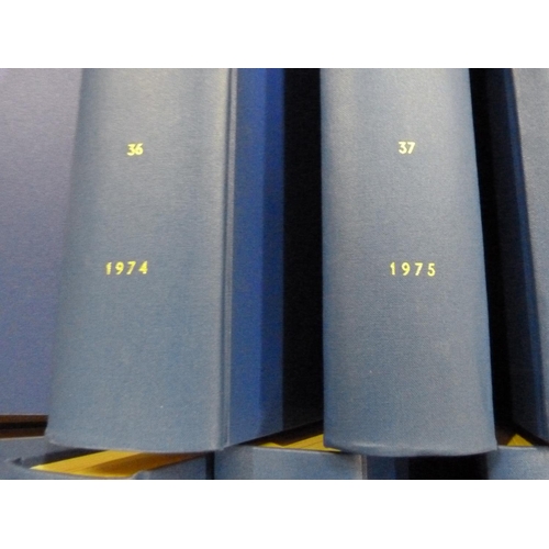 146 - Canadian Holstein Cattle.  Holstein Journal. A run of bound vols. of this periodical in blue cloth, ... 