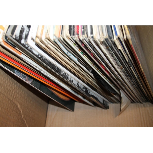 130 - Box of records to include The Limelighters, Talking Woody Guthrie, Blind Willy McTell and other simi... 