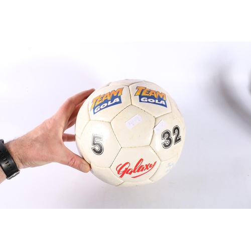 46 - Team Gola Galaxy size 5 autographed football, names include Andy Williamson, Graeme Davidson, Gary D... 