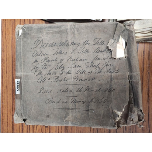 Northumberland Ephemera. A bundle of early vellum documents from the