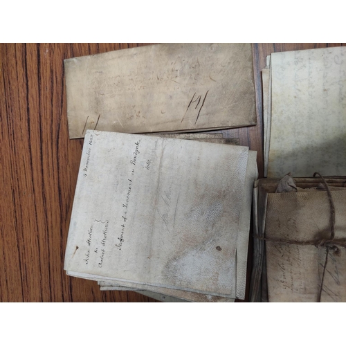 Northumberland Ephemera. A bundle of early vellum documents from the