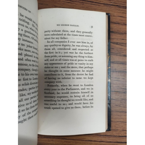 286 - MURRAY LADY, of Stanhope.&nbsp;&nbsp;Memoirs of the Lives & Characters of the Right Honourable G... 