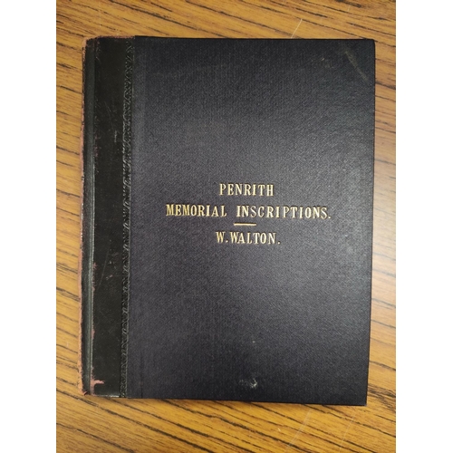 297 - WALTON WILLIAM.  Monumental Inscriptions of St. Andrews Parish Church & Burial Ground,... 