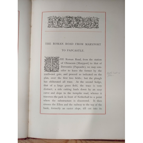 298 - BALLANTYNE DYKES F. L.  A Survey of the Roman Road from Maryport to Papcastle. Fldg. map & orig.... 