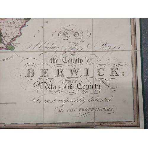 153 - SHARP, GREENWOOD & FOWLER (Pubs).  Map of the County of Berwick ... Surveyed in the Years 1825 &... 