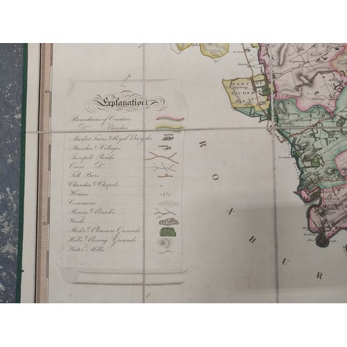 153 - SHARP, GREENWOOD & FOWLER (Pubs).  Map of the County of Berwick ... Surveyed in the Years 1825 &... 