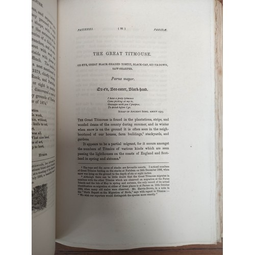 154 - MUIRHEAD GEORGE.  The Birds of Berwickshire. 2 vols. Ltd. ed. 8/100 on hand-made papers. E... 