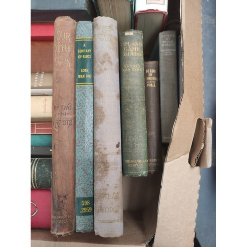 155 - Ornithology & miscellaneous.  A carton of various vols.