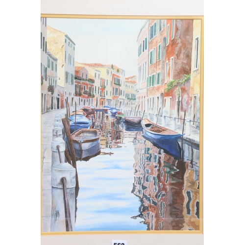 562 - MICHAEL WOOD, Venetian Morning, print by Art Marketing Limited, frame size 64cm x 53cm. 