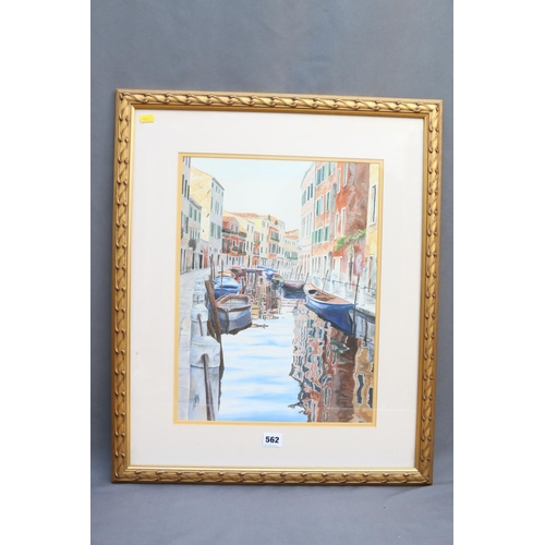 562 - MICHAEL WOOD, Venetian Morning, print by Art Marketing Limited, frame size 64cm x 53cm. 