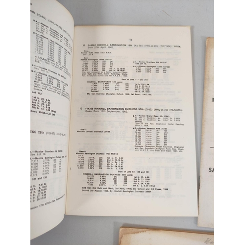 142A - Dairy Shorthorn Sale Catalogues for Caudle, 1969; Kinmel, 1969 & Hinxhill, 1970. The Hinxhi... 