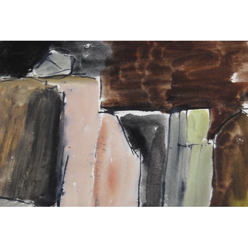 283 - William Gear RA FRSA RBSA (Scottish, 1915 - 1997)'Abstract Colours' Watercolour, 31cm x 38.5cm, unfr... 