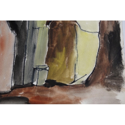 283 - William Gear RA FRSA RBSA (Scottish, 1915 - 1997)'Abstract Colours' Watercolour, 31cm x 38.5cm, unfr... 