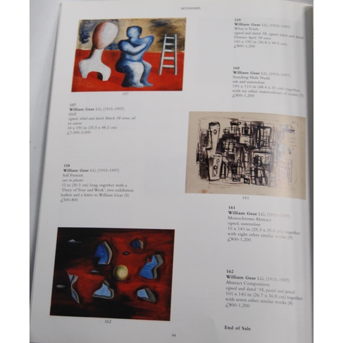 290 - William Gear RA FRSA RBSA (Scottish, 1915 - 1997)Catalogue of 'Retrospective Exhibition from the Art... 