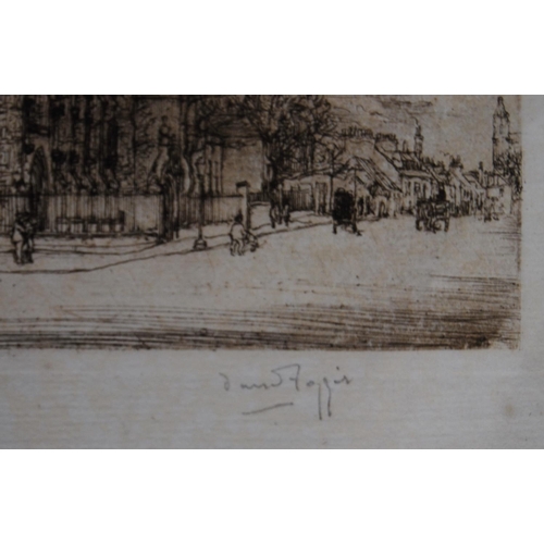 291 - David Foggie (1878 - 1948)St Andrews UniversityPencil signed etching, 22.5cm x 17cm.... 