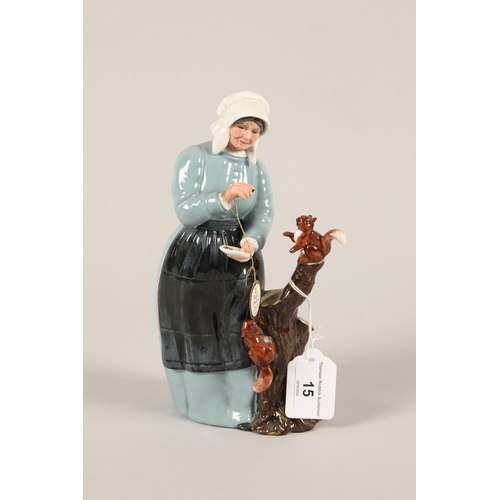 15 - Royal Doulton porcelain figure; Good Friends HN2783; 23cm high