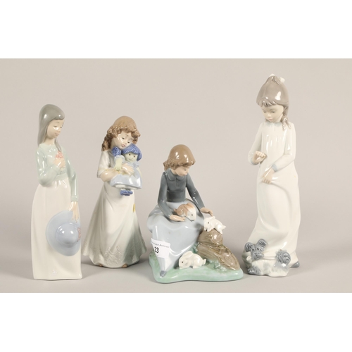 23 - Four Nao porcelain figures; (4)