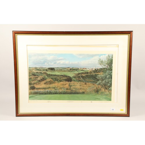 375 - Linda Harlough; 18th Hole Royal Birkdale Golf Club; pencil signed limited edition print; 301 / 850; ... 