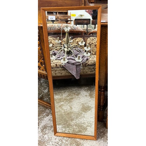 434 - Mid 20th century teak framed mirror