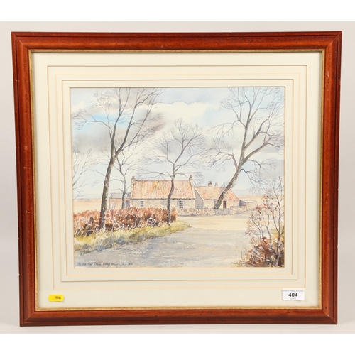 404 - Derek Sanderson; The Old Post Office, Bothkennar; watercolour on paper; signed; framed