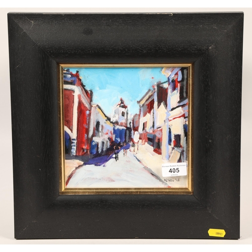 405 - Aitken; Continental Street; oil on canvas; signed; framed