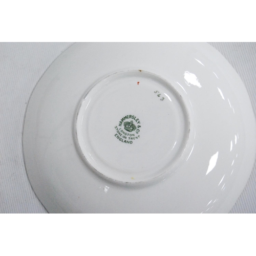 1 - Hammersley part china six-place tea set decorated with floral sprays.  (17)