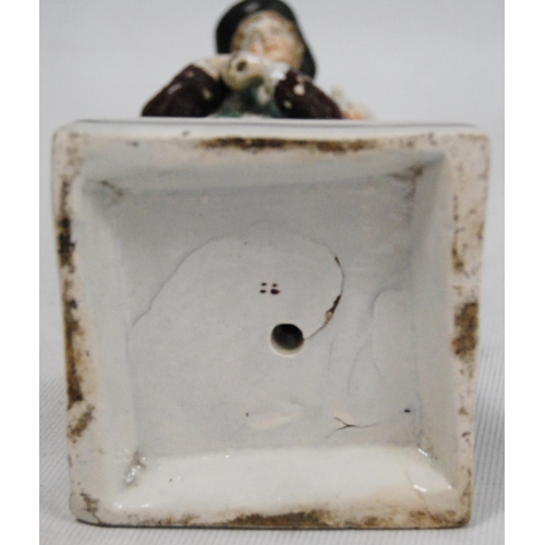 10 - Two Staffordshire-style figure groups.  (2)