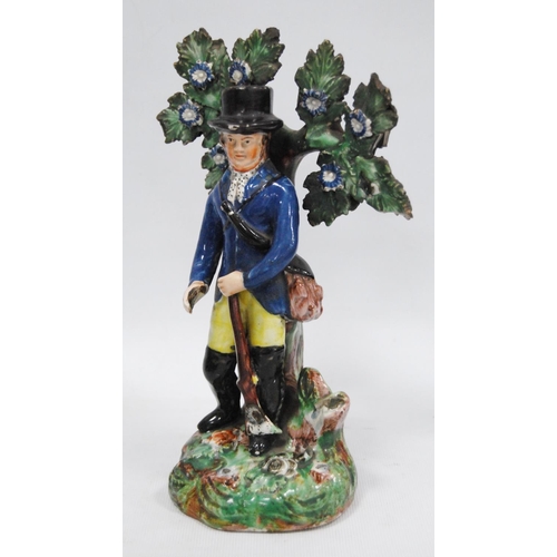 10 - Two Staffordshire-style figure groups.  (2)