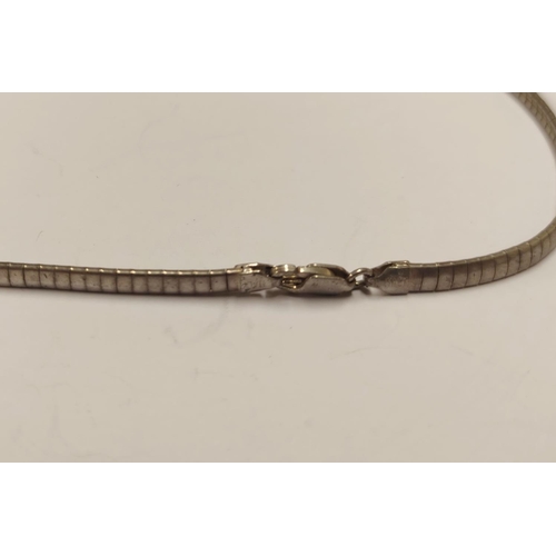 100 - Group of 925 silver to include a Mexican neck chain, French Art Deco-style bangle and a necklace, 38... 