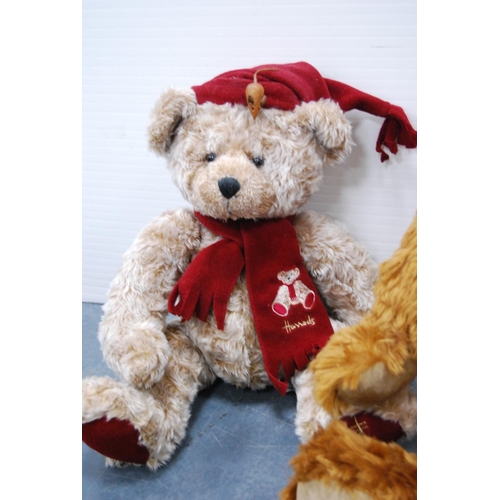 14 - Three teddy bears to include Harrod's 1999 and two others.  (3)