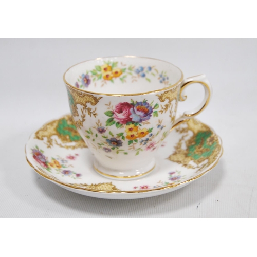 56 - Tuscan 'Provence' pattern part tea set, reproduction Chinese famille rose cylindrical jar, similar s... 