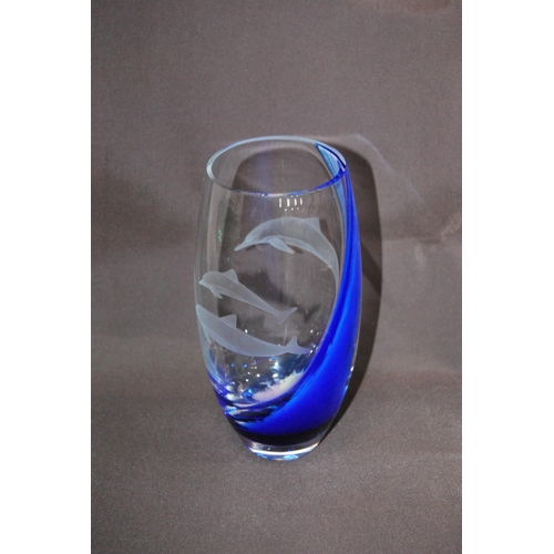 59 - Group of coloured and other glassware to include Caithness Glass vase, soda syphon, opaque glass vas... 