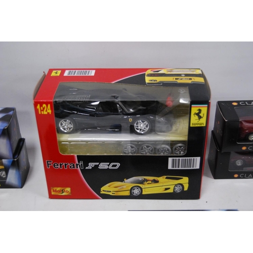 73 - Group of Shell Classic Collection model cars to include 1948 Ferrari 166 MM, 1955 Ferrari 750 Monza,... 