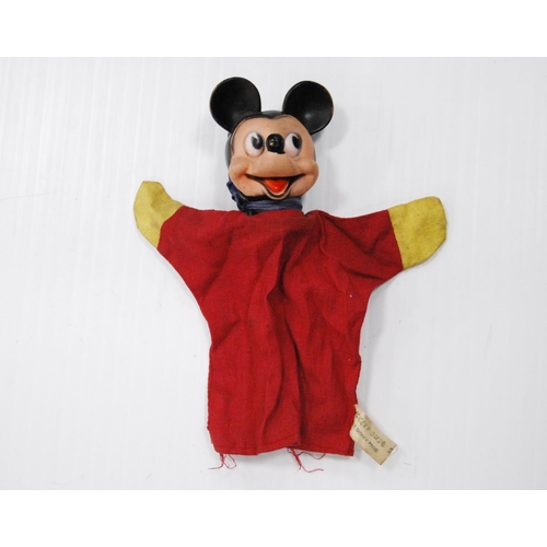 76 - Collection of assorted ornaments to include Semco Mickey Mouse puppet, doll, china, compact, Linguap... 
