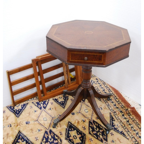 78 - Reproduction octagonal occasional table etc.