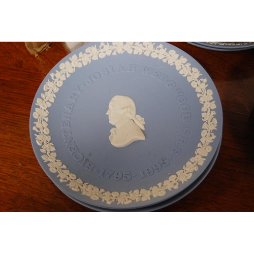 118 - Collection of Wedgwood blue Jasper ware plates.&nbsp; (18)