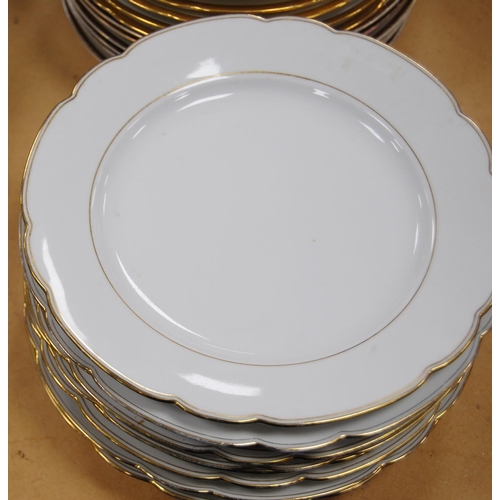125 - Collection of Bavarian and Czechoslovakian porcelain dinnerwares, some with gilt decoration.
