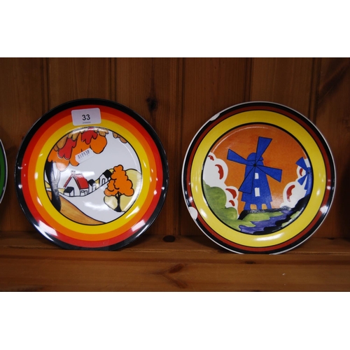 33 - Collection of ten assorted Wedgwood Clarice Cliff 'Bizarre' limited edition plates.&nbsp; (10)