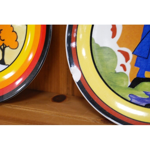 33 - Collection of ten assorted Wedgwood Clarice Cliff 'Bizarre' limited edition plates.&nbsp; (10)