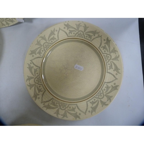 144 - Booth's Ribstone Ware part dinner set.&nbsp; (35)