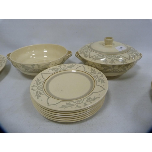 144 - Booth's Ribstone Ware part dinner set.&nbsp; (35)