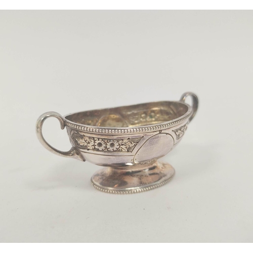 81 - Pair of silver cups, loaded, another larger and various plated items. 