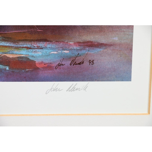 504 - JOHN NEVILLE, Sgurr of Eigg, limited edition print number 44/100, pencil signed, 33cm x 55cm. 