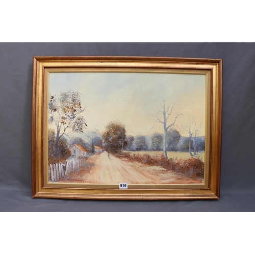 510 - JOHN MCVEIGH BROWN, The Morning Light, oil on board, signed lower left, 42cm x 60cm.