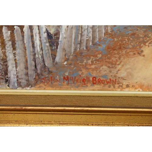 510 - JOHN MCVEIGH BROWN, The Morning Light, oil on board, signed lower left, 42cm x 60cm.